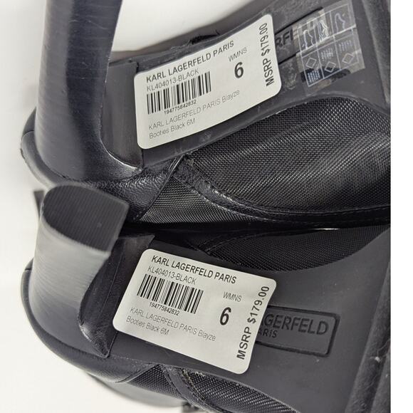 Karl Lagerfeld Paris Blayze Booties Black Size 6 - Picture 9 of 16